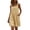 Beige-dress, variant on Summer Overall Dresses for Women Square Neck Sleeveless Mini Dresses Casual Loose Fit Pocketed Pinafore Dresses Blue XXL