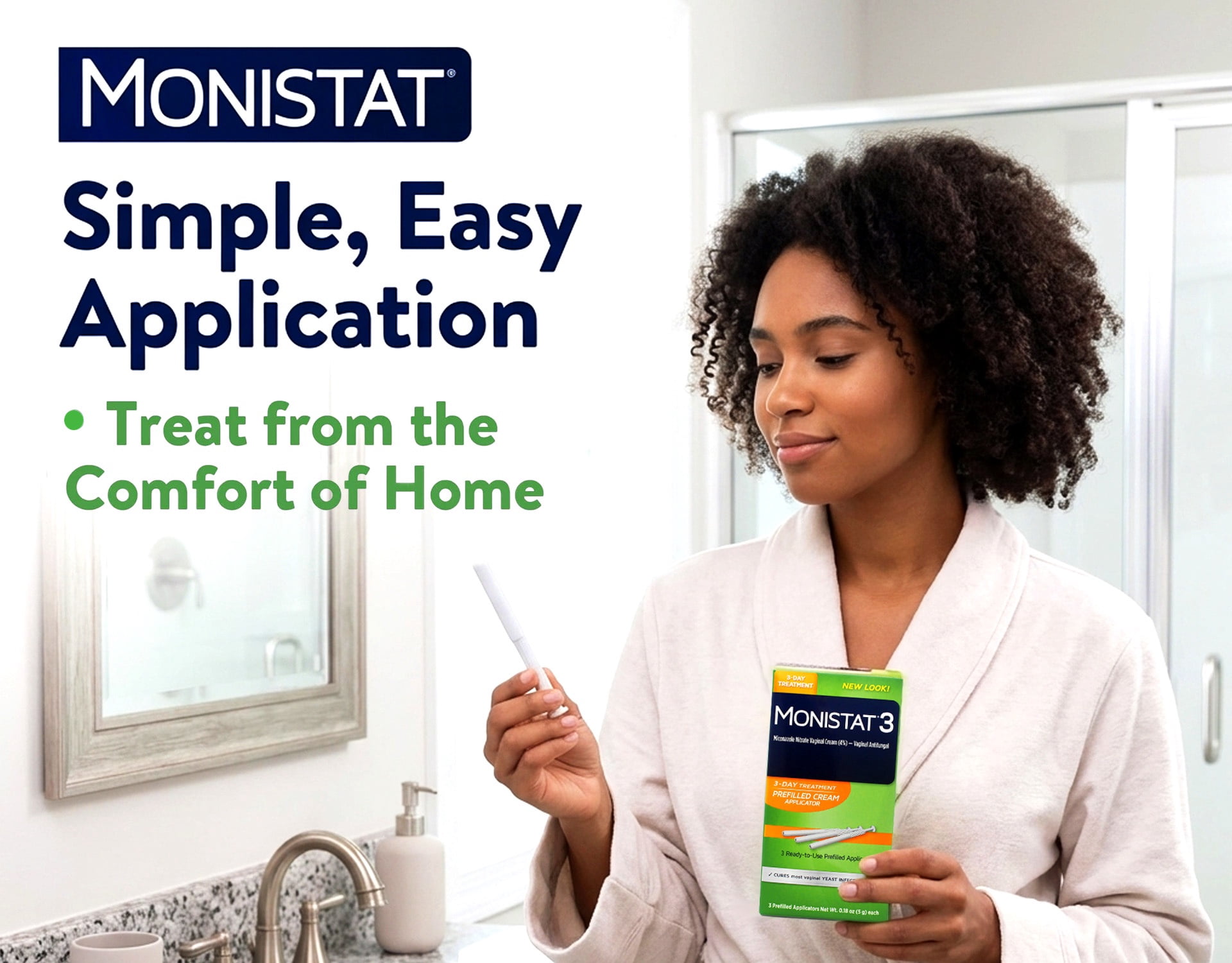 Monistat 3 Vaginal Antifungal Cream, Prefilled Applicators - 3 Ea
