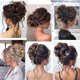 thumbnail image 5 of Moño despeinado postizo para mujer, extensión de moño de cabello sintético rizado y ondulado con banda elástica ajustable, aspecto natural despeinado en color negro., 5 of 5