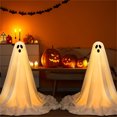 thumbnail image 2 of JIhuahe Halloween Decorations Remote Controlled Glowing Ghost, Outdoor Yard Ornament, LED Phantom Stake for Lawn Scene,B, 2 of 6