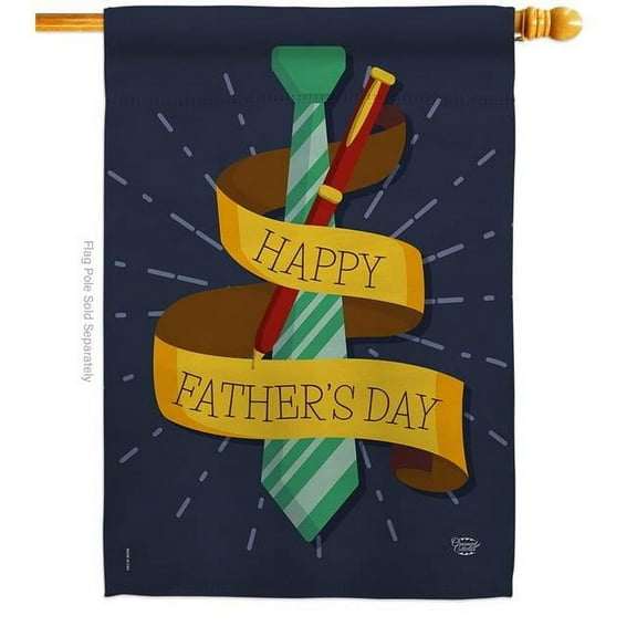 Ornament Collection H192064-BO Happy Smartest Dad Family Father Day 28 x 40 in. Double-Sided Decorative Vertical House Flags for Decoration Banner Garden Yard Gift