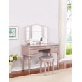 thumbnail image 2 of BOBKONA PDEX - Collection Croix Coiffeuse avec Tabouret, Or Rose, 2 of 2
