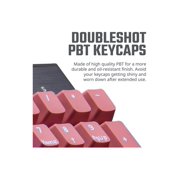 COOLER MASTER KC-NPDSF1-US PBT Doubleshot Backlit Keycap Upgrade Set Sakura Pink for Mechanical Keyboards