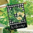 thumbnail image 4 of Briarwood Lane Magnolia Wreath Burlap House Flag, 4 of 4