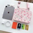 thumbnail image 5 of Sanrio-Bolsa de almacenamiento Hello Kitty para iPad Pro 12,9 11 10,9, bolso de mano portátil, carcasa dura, teclado, tableta, funda protectora de dibujos animados, 5 of 5