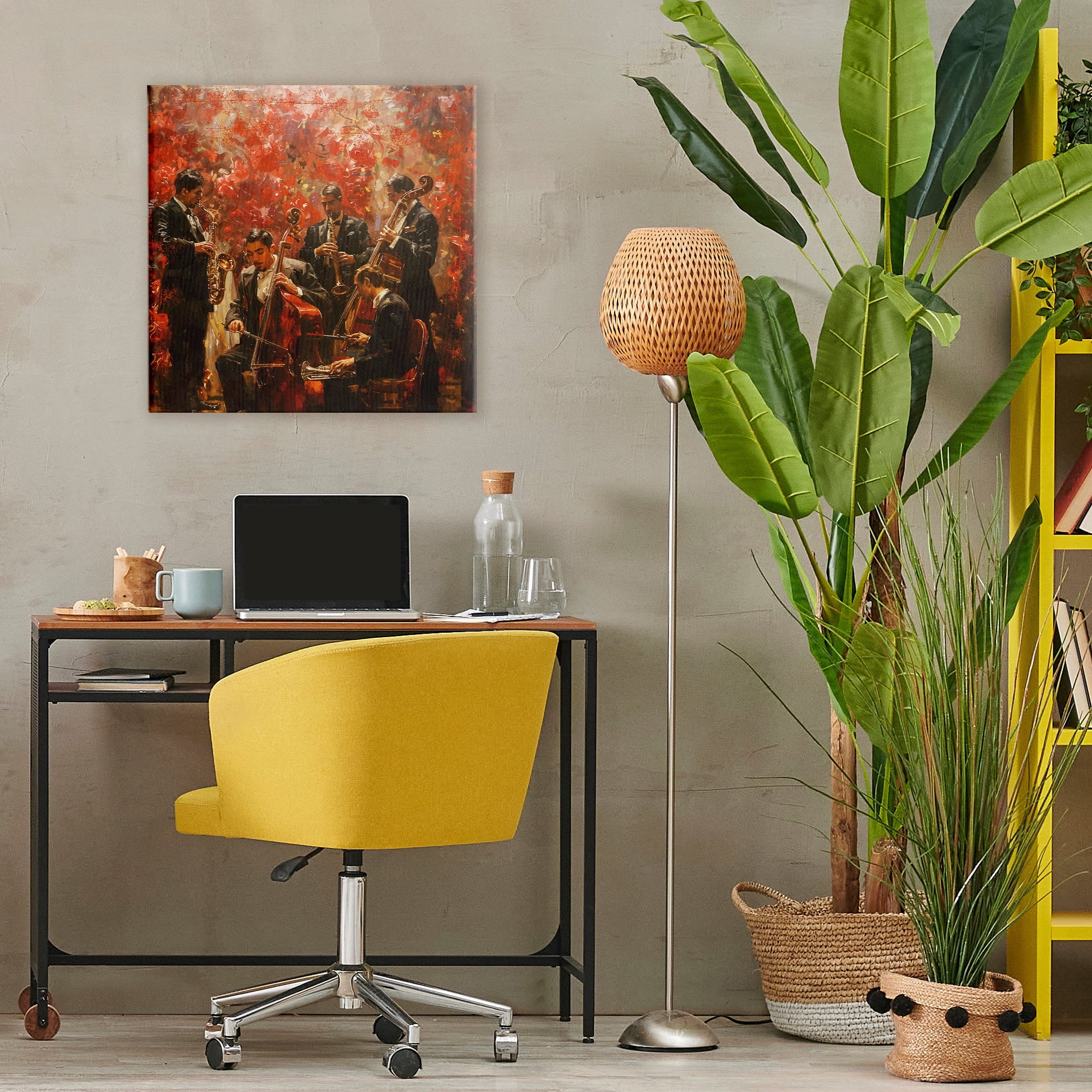 Stupell Industries Play More Jazz Performance Canvas Wall Art, design by Marta Wiley