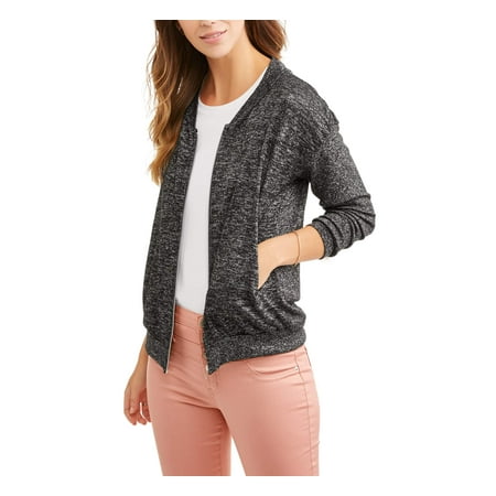 Women's Knit Bomber Jacket