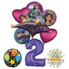 Mayflower Products Aladdin 2nd Birthday Party Supplies Princess Jasmine Balloon Bouquet Decorations - Purple Number 2