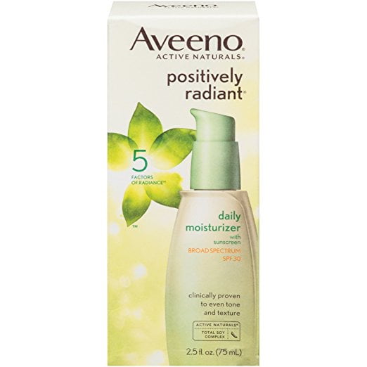 Aveeno Positively Radiant Daily Moisturizer with Broad Spectrum SPF 30