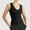 Black, variant on Women's Fashion Casual Tight V Neck Ribbed Knit Sleeveless Vest Pajama Top Women Adjustable Strap Tops for Women Distressed Top Women Shirt with Strings Sleep Camisole Running Women Athletic