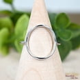 thumbnail image 2 of SS DESIGNS Karma Ring, 16mm Big Open Circle Ring, O Ring Silver, 925 Sterling Silver Curved Circle Concave Ring, Womens Fashion Ring, Minimalist Ring, 2 of 3