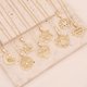 thumbnail image 2 of 2022 New Fashion Jewelry Gold Plated Zircon Heart Necklace Mother's Day Gift Simple MAMA Letter Necklace Women Gao Jinjia LED, 2 of 2