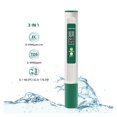 thumbnail image 2 of 3 In 1 Temp TDS EC Meter Digital Water Quality Purity Tester Portable Temperature Test Pen Detector For Drinking Water Aquarium, 2 of 7