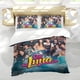 thumbnail image 5 of SOY LUNA Conjunto de sábanas temático, trío de piezas, cómodo y amigable con la piel, diseño único, regalo de decoración para el hogar para familiares, amigos y fans,173cm *218cm, 5 of 6