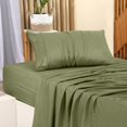 thumbnail image 3 of Juego de sábanas Utopia Bedding Twin, 3 piezas, microfibra, color oliva, 3 of 7