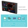 thumbnail image 2 of Computer Temp Monitor, Dual USB C PC CPU Data Monitor 3.5 Inch Dimmable  For Chassis, 2 of 7