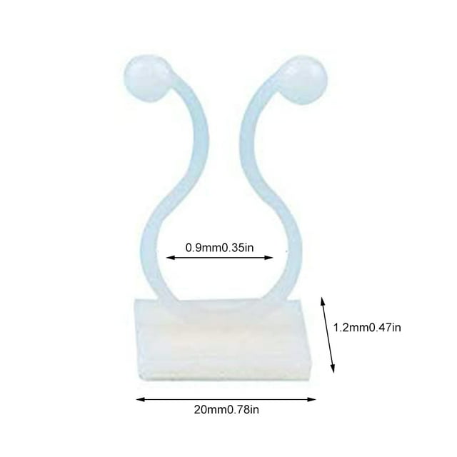 Clips Para Accesorios De Plantas Trepadoras, Clips Adhesivos Para Enredaderas De Jardín, Soporte Fijo Para Enredaderas De Pared 50 Uds. Cateissary HA040587-03