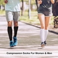 thumbnail image 2 of HSHDLDF 3 Pairs Open Toe Compression Socks for Men Women Toeless Compression Socks, 2 of 7