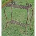thumbnail image 2 of International Caravan Santa Fe Iron Potting Bench in Matte Brown, 2 of 7