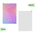thumbnail image 2 of Easygdp Colorful Glitters Golf Towel 24x16in for Men and Women with Carabiner Clip for Easy Attachment, 2 of 8