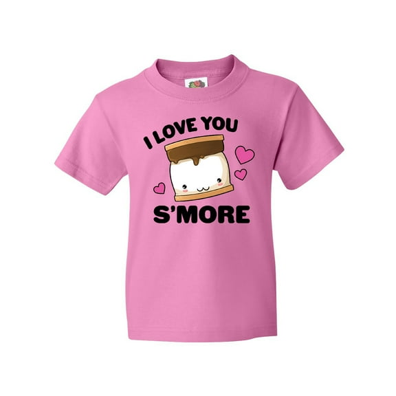 Inktastic Valentines Day I Love You S'more with Pink Hearts Youth T-Shirt