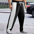 thumbnail image 2 of Zszcpp Jogging Pants For Men Leisure Sports Loose Waist Jogging Patchwork Color Active Trousers Casual Trouser, 2 of 9