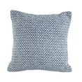 thumbnail image 5 of LR Home Ox Bay Blue Chevron All-Natural Cotton Square 2 Piece Pillow Cover Set, 5 of 6