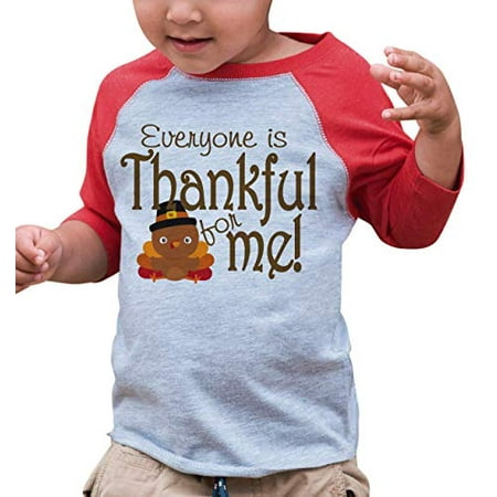

7 ate 9 Apparel Baby s Thankful for Baby Thanksgiving Red Raglan