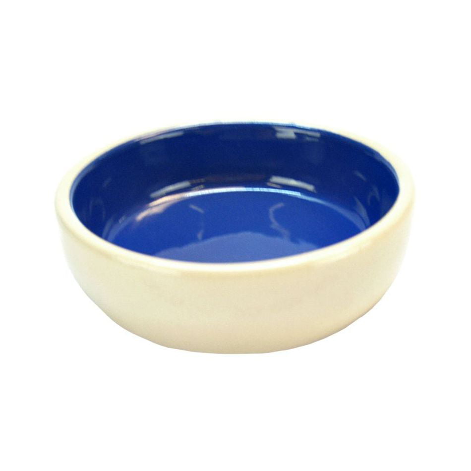 Trixie Two-Tone Ceramic Cat Bowl 10 fl. oz Blue/Cream 