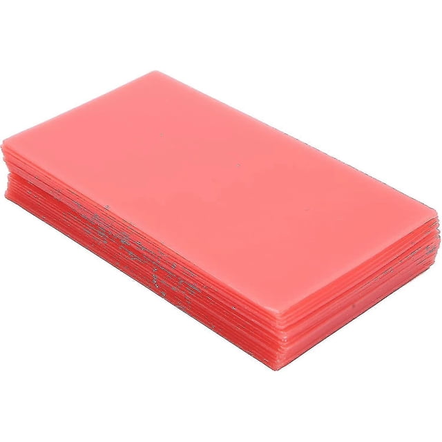 18pcs Base Plate Wax, Wax Dentist Auxiliary Material Wax Sheet, Molding Casting Wax Sheet Denture Material Dentist Lab Supply, Re