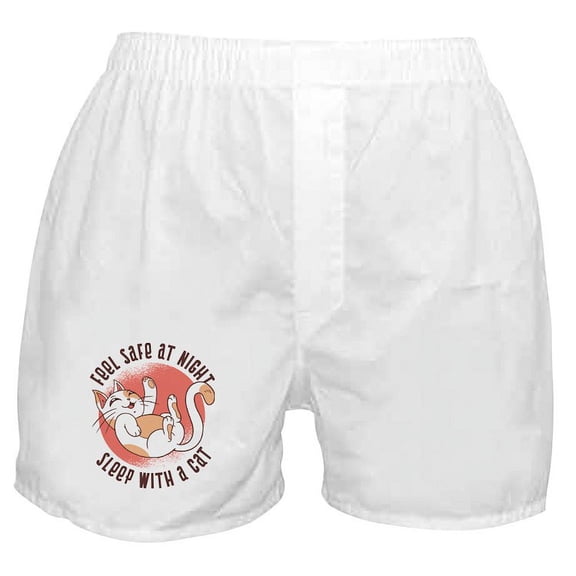 CafePress - Sleep With A Cat - Men's Novelty Boxer Shorts