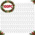 thumbnail image 3 of Chnmavx 100-Pack Christmas Light Clips, Upgraded String Light Siding Clips Sliding Hooks Light Hanging Hooks Outdoor Weatherproof Plastic Clips for String Lights Xmas Decor White, 3 of 10