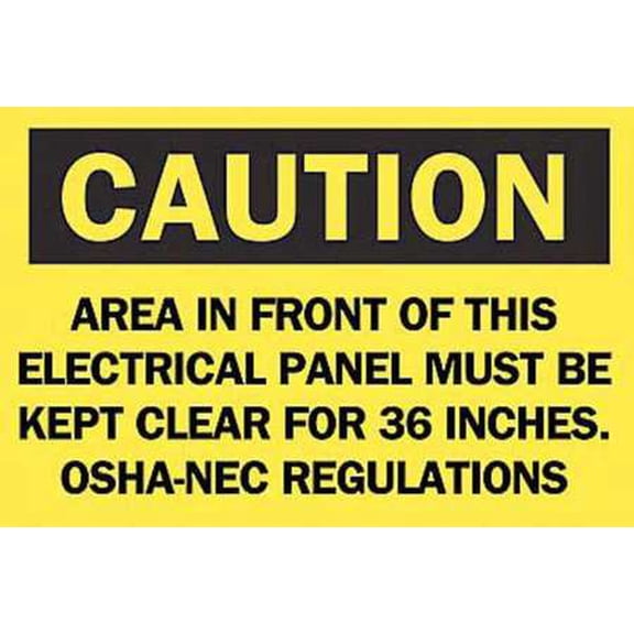 ELECTRICAL HAZARD SIGN BRADY 122419