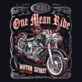 thumbnail image 3 of Tee Hunt One Mean Ride T-Shirt Born to Ride Chopper Bobber Route 66 Biker, Hot Pink, Small, 3 of 5
