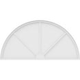thumbnail image 3 of Ekena Millwork 66"W x 33"H x 2"P Half Round 3 Spoke Architectural Grade PVC Pediment, 3 of 7