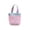 Pink, variant on 7.87"×6.3" Mini Nylon Mesh Beach Tote Bag, Zippered Portable Handbag for Summer Beach & Pool