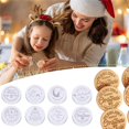 thumbnail image 2 of SUSHANG 2024 Christmas Cookie Seal 3D Merry Christmas Cookie Stamp for Holiday Baking and Decorating Food-Grade Plastic Cookie Embosser for Unique Festive Cookies and Desserts Easy to Use Perfect, 2 of 9