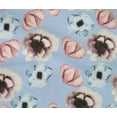 thumbnail image 4 of oneOone Cotton Flex Dusty Blue Fabric Flower Watercolor Sewing Material Print Fabric By The Yard 40 Inch Wide, 4 of 4