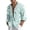 A-Green133, variant on Men's Striped Shirt Rolled Long Sleeve Relaxed Weekend Summer Beach Button Up Shirts