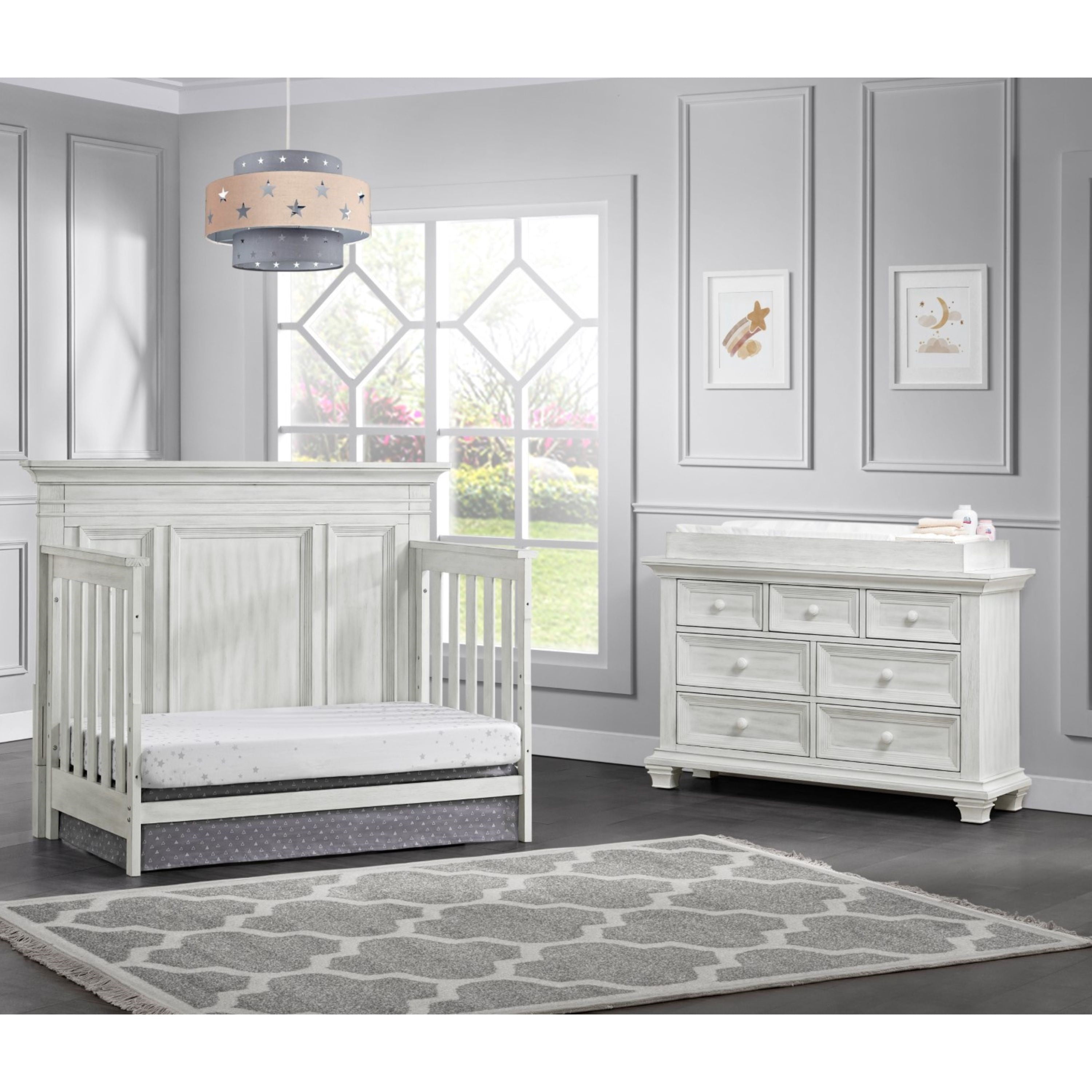 Oxford Baby Weston 7 Drawer Dresser Vintage White