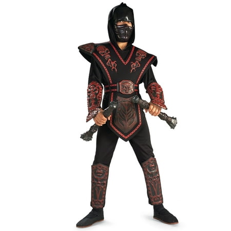 Boy's Red Skull Ninja Warrior Costume