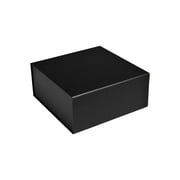 CECOBOX Gift Box 6"x6"x2.75" Black Matte Collapsible Magnetic Box with Lid for Gift, Packaging, Bridesmaid, Birthday, Christmas, Easy Assembly, Gift Boxes (6"x6"x2.75" (Pack of 1), Black)