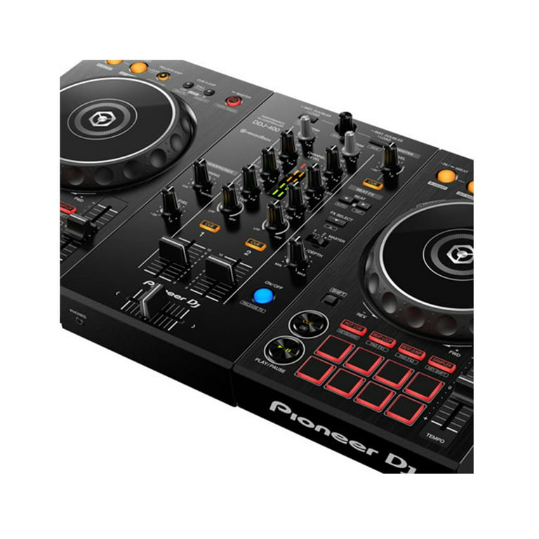 Pioneer DJ DDJ-400 2-channel Rekordbox DJ Controller with Numark N