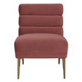 thumbnail image 3 of TOV Furniture Kelly Salmon Velvet Chair, 3 of 5