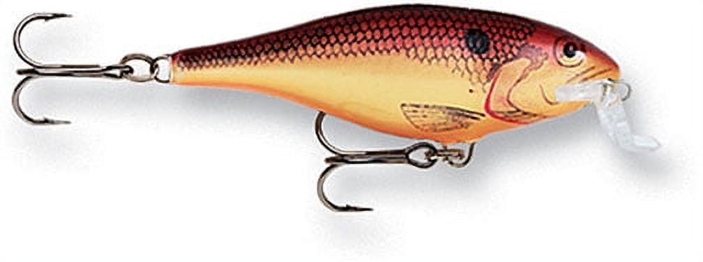 Leurre Rapala Deep Runner Shad Rap SR-8 FT - Fire Tiger - Crankbait Plongeant 8cm (11g)