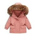 thumbnail image 7 of Toddler Baby Winter Ski Suit Long Sleeve Down Jacket Puffer Jumpsuit Overalls Windproof Warm Outerwear 2 Piece Snowsuit, Watermelon Red, 2 Years, 7 of 7