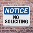 thumbnail image 4 of (2 Pack) No Soliciting OSHA Notice Sign 24 Inch X 18 Inch Indoor / Outdoor Rust-Free Aluminum Metal Signs for Workplace, Workshop, and Construction Site, Made in the USA, 4 of 8