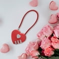 thumbnail image 3 of yuksok Amour Cadenas Coeur Cadenas en Forme de Coeur en Métal pour la Saint-Valentin Rouge, 3 of 9