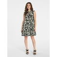 thumbnail image 3 of Time and Tru Women’s and Women’s Plus Flutter Sleeve Cotton Mini Dress, Sizes XS-4X, 3 of 6