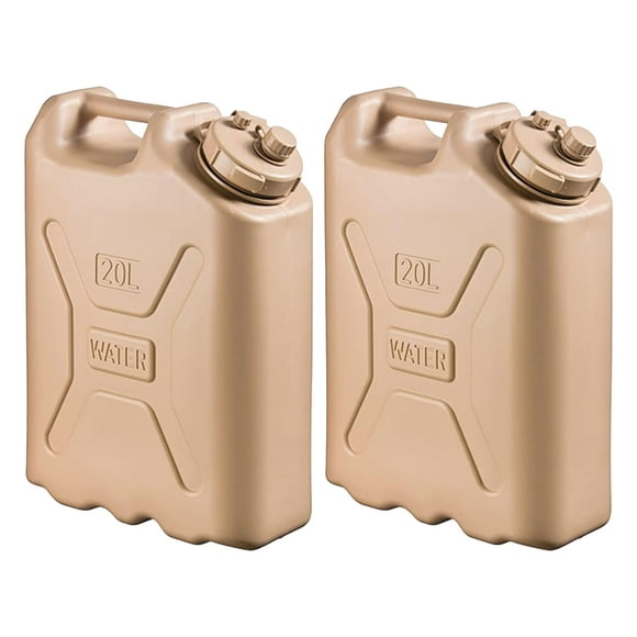 Scepter Léger BPA 5 Gallons Conteneur de Stockage d'Eau Portable, Sable (2 Pack)
